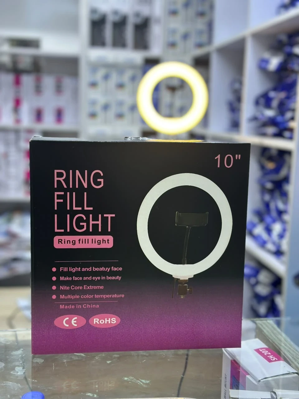 10" LED Ring Fill Light with Phone Holder10" LED Ring Fill Light with Phone Holder