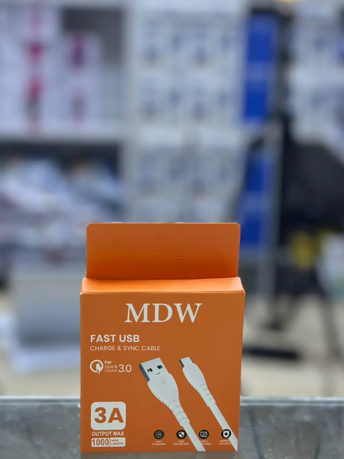 MDW 3A Fast USB Charge & Sync Cable