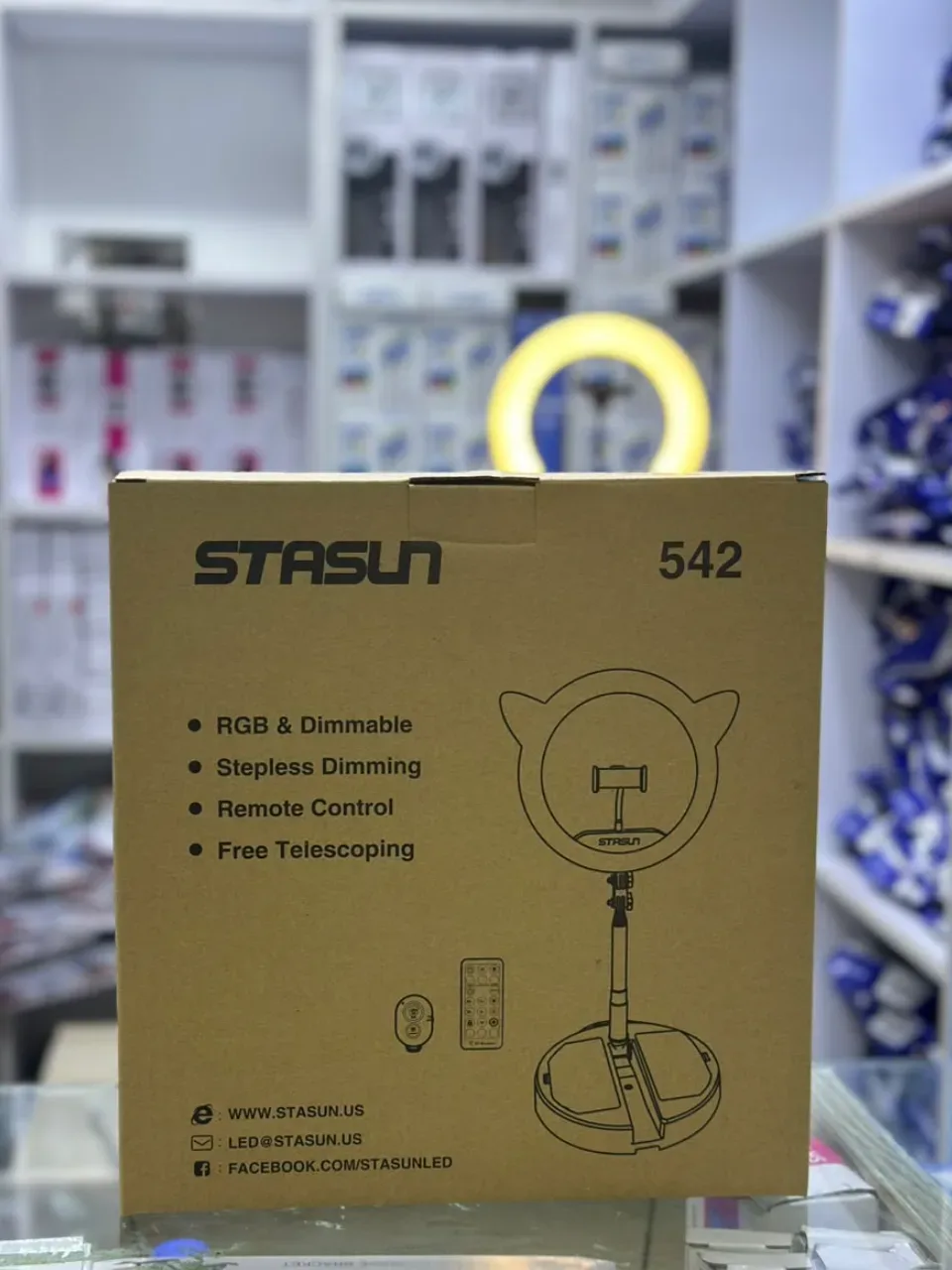 Stasun 542 RGB & Dimmable Fill Light Stand